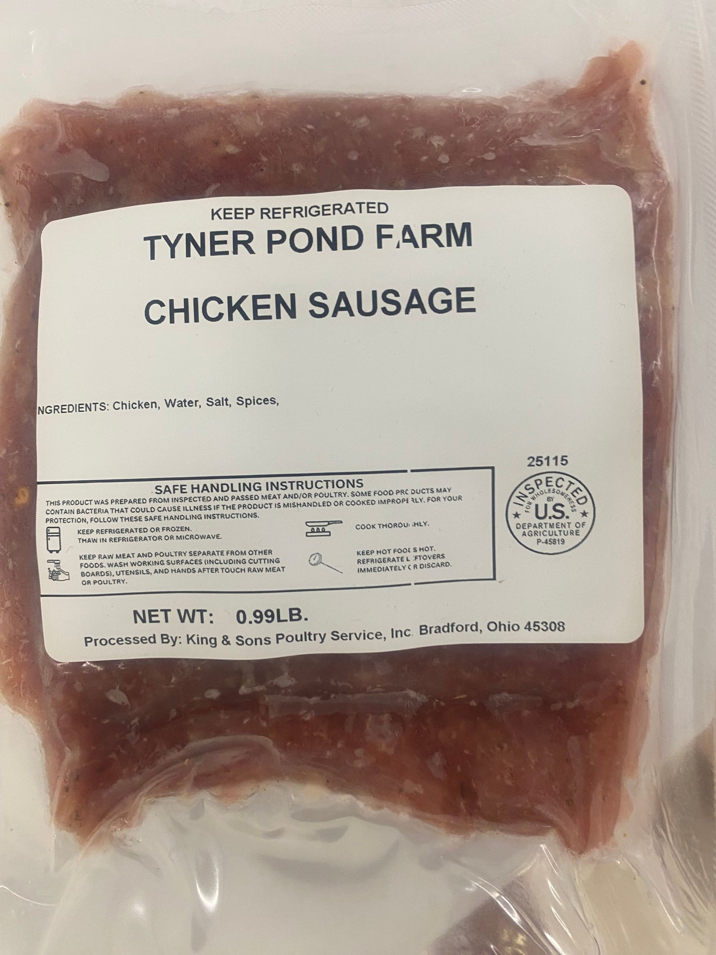 Chicken Sausage, ground