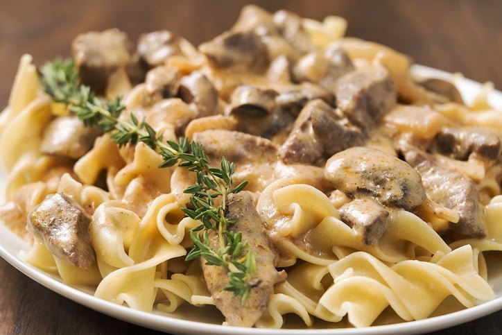 Tyner Pond Farm Grassfed Beef Stroganoff Recipe
