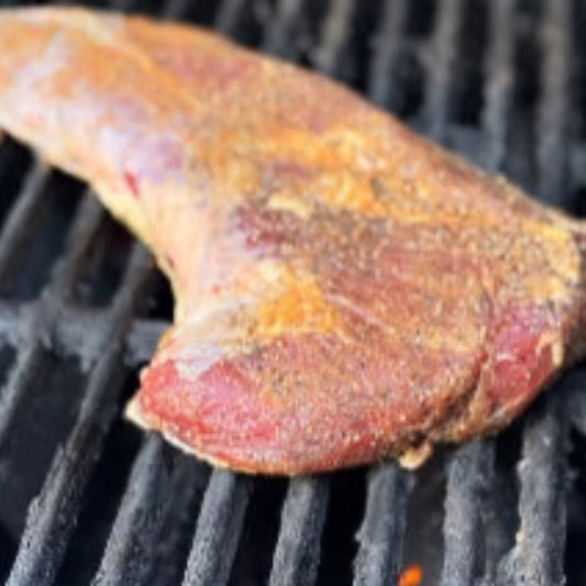 Grass fed Beef tri Tip on a gas grill