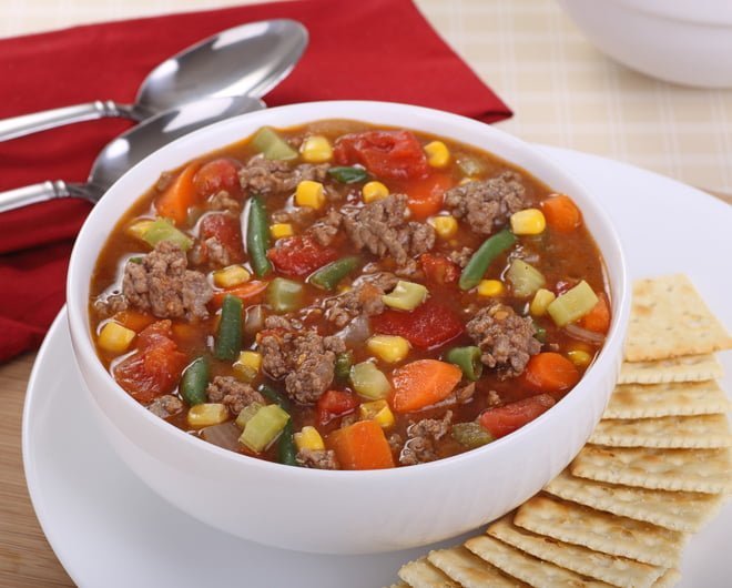 Grassfed Beef, Hamburger Soup Recipe