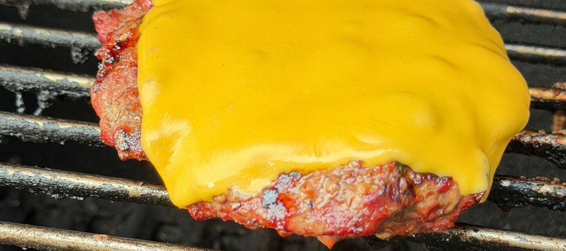 Indiana Grassfed Beef on a grill empathizing metabolic health