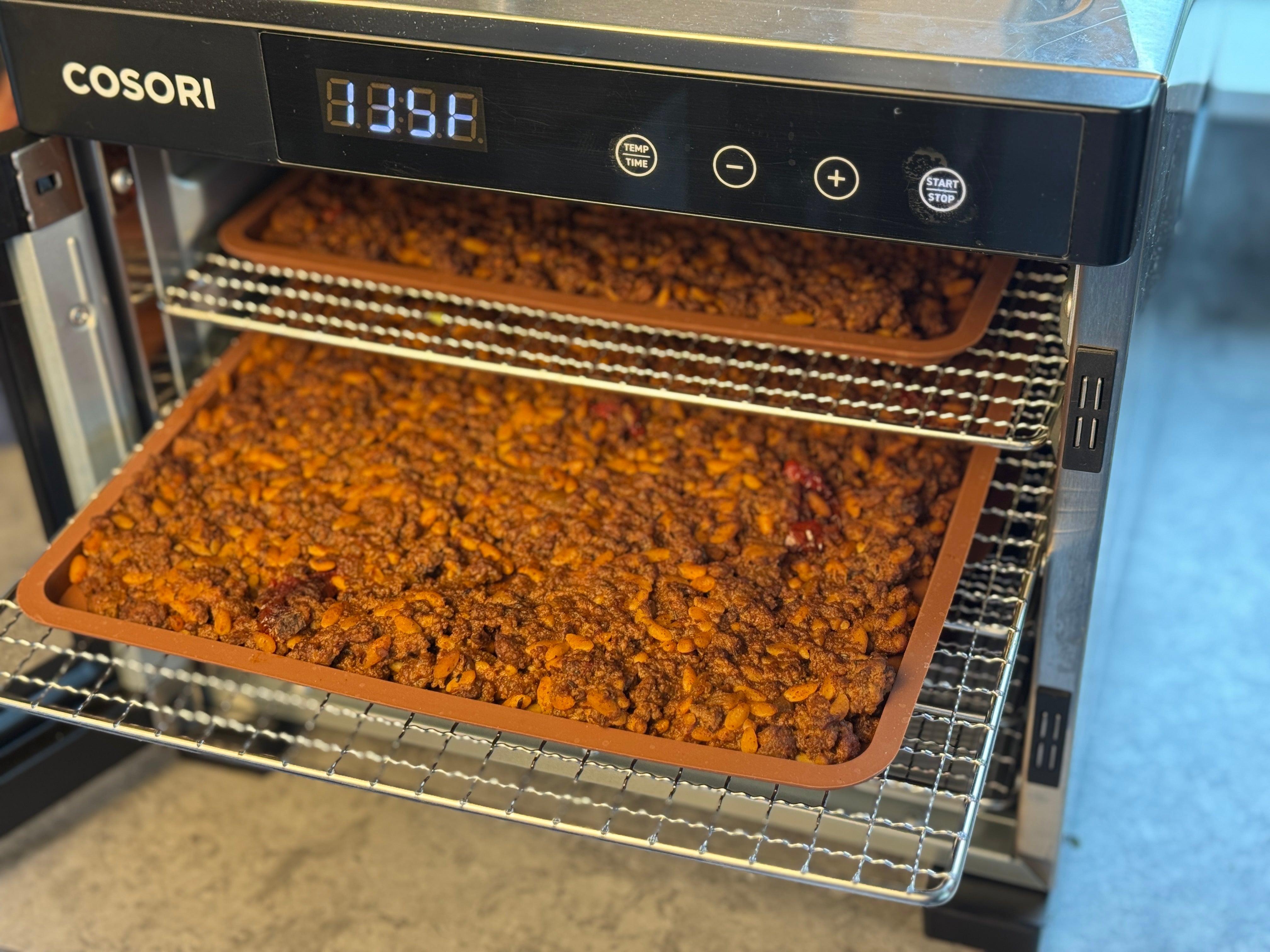 Prepping Dehydrated Chili with Grassfed Ground Beef