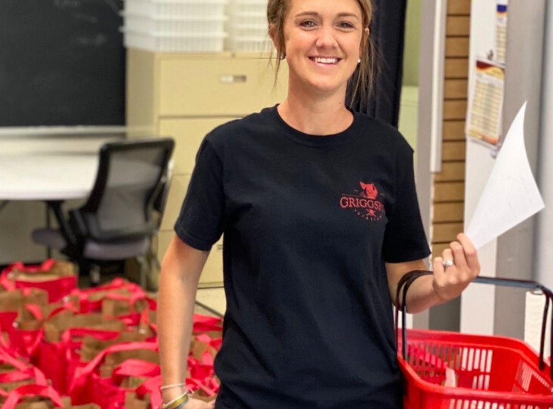 Kristen assembling grass-fed beef and local meat orders for delivery to Greenfield, Fishers, Carmel, and Westfield Indiana