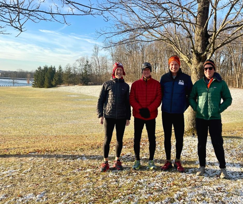 Trail run at Westwood Park in New Castle, Indiana after completing 9.55 miles at age 65