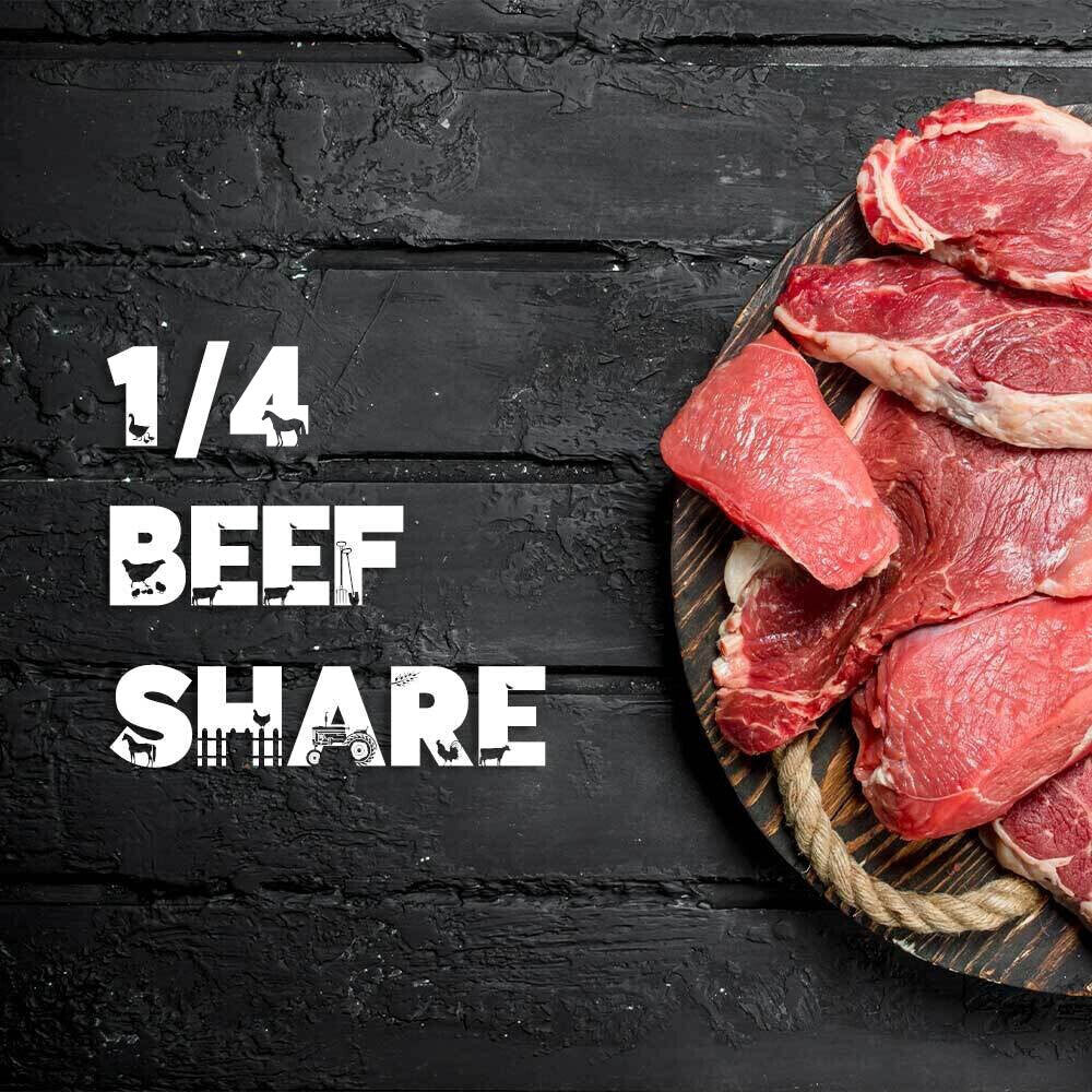 Quarter beef bundle – grassfed freezer beef with free Indiana delivery