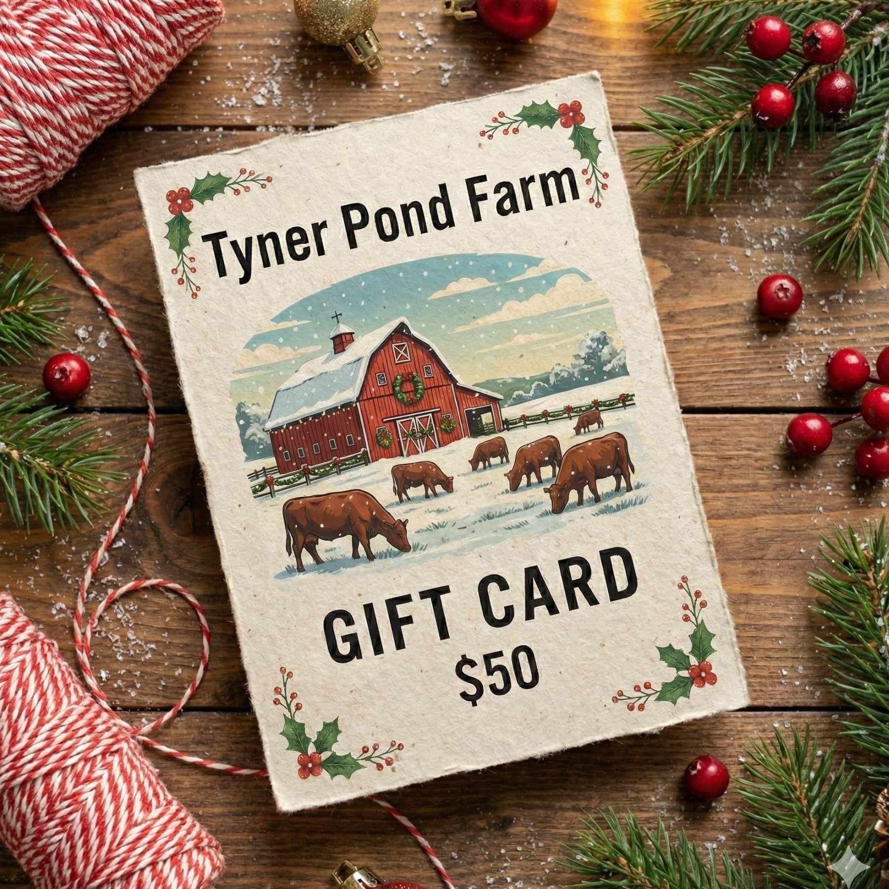 Tyner Pond Farm E-Gift Card