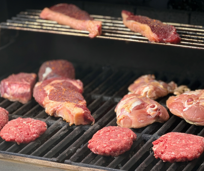 Small strip steak from 100% grassfed and grass-finished beef raised at Tyner Pond Farm in central Indiana