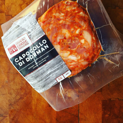 Smoking Goose Capocollo di Dorman pork collar salame made in Indianapolis